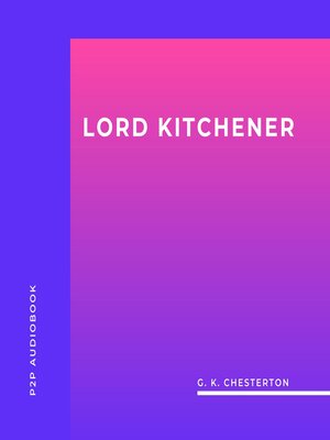 cover image of Lord Kitchener (Unabridged)
